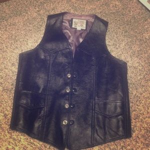 Leather vest